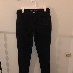 American Eagle Black High waisted skinny jeans